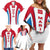 Madrid Flag Family Matching Off Shoulder Short Dress and Hawaiian Shirt Autonomous Community of Spain - Wonder Print Shop