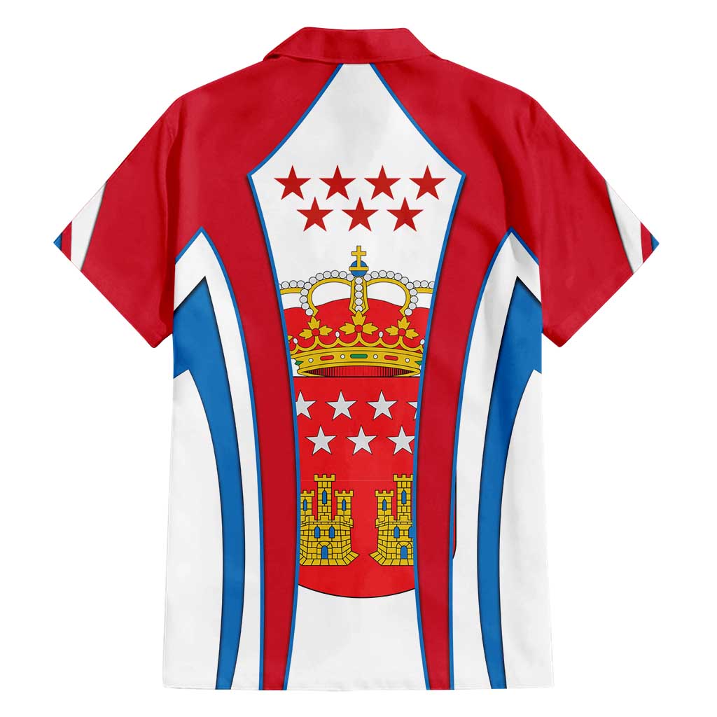Madrid Flag Family Matching Puletasi and Hawaiian Shirt Autonomous Community of Spain - Wonder Print Shop