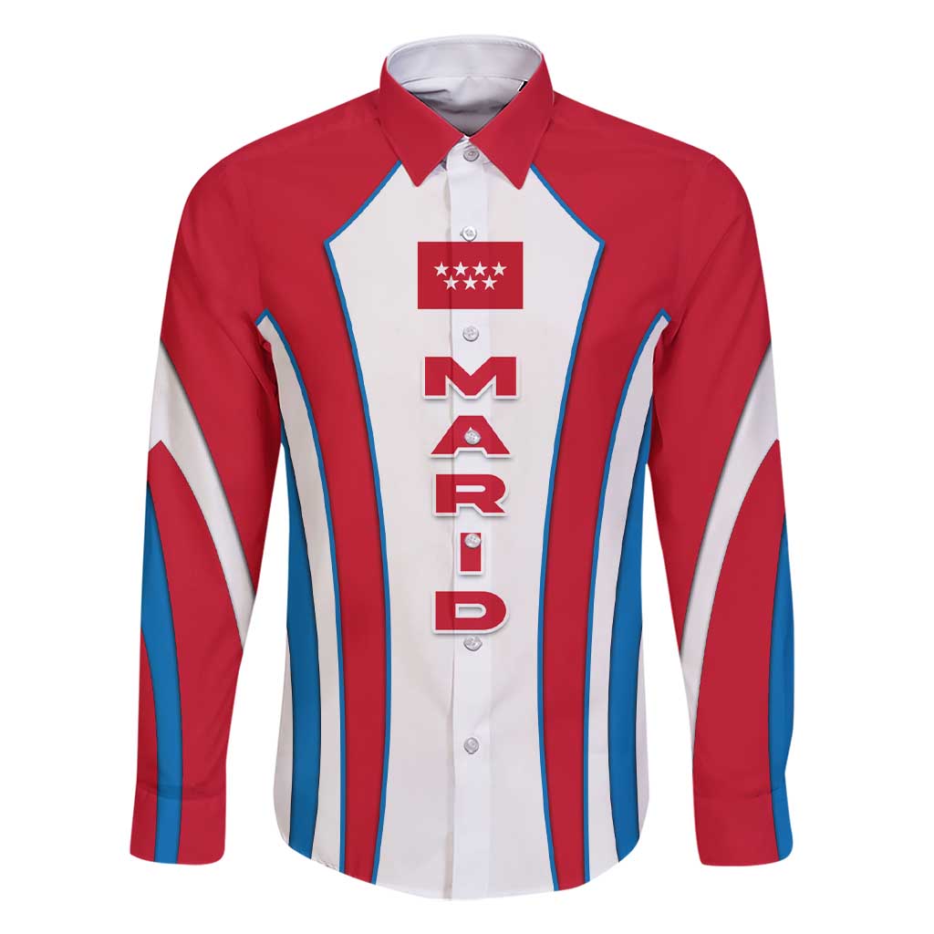 Madrid Flag Family Matching Short Sleeve Bodycon Dress and Hawaiian Shirt Autonomous Community of Spain - Wonder Print Shop