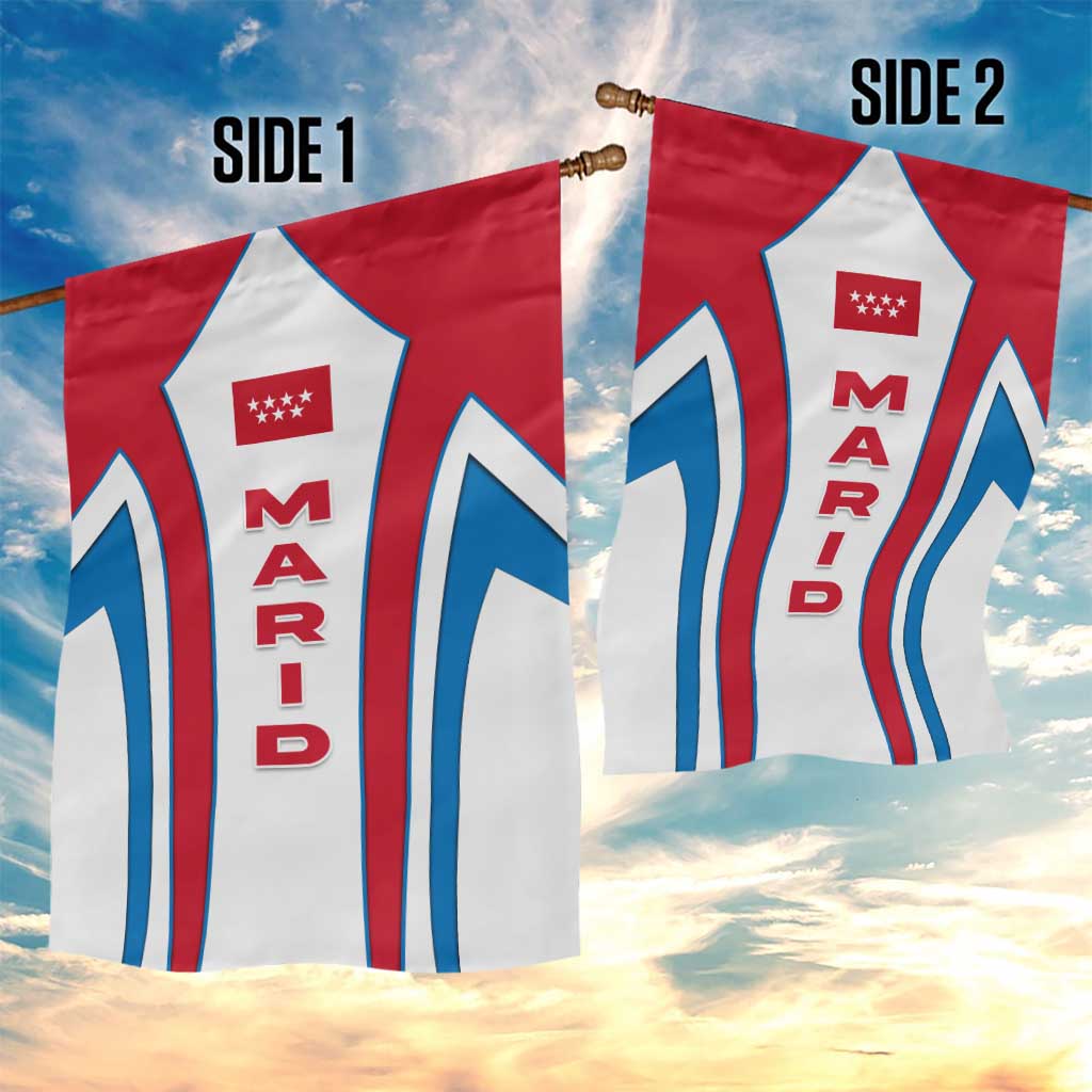 Madrid Flag Garden Flag Autonomous Community of Spain - Wonder Print Shop