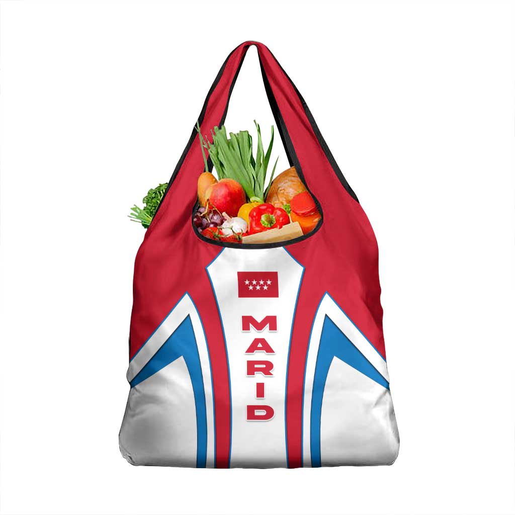 Madrid Flag Grocery Bag Autonomous Community of Spain - Wonder Print Shop