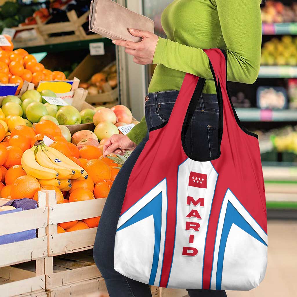 Madrid Flag Grocery Bag Autonomous Community of Spain - Wonder Print Shop