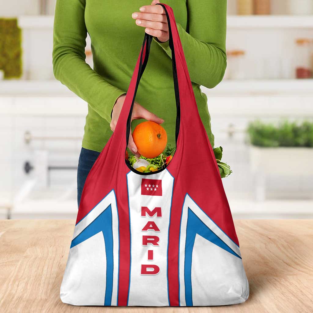 Madrid Flag Grocery Bag Autonomous Community of Spain - Wonder Print Shop