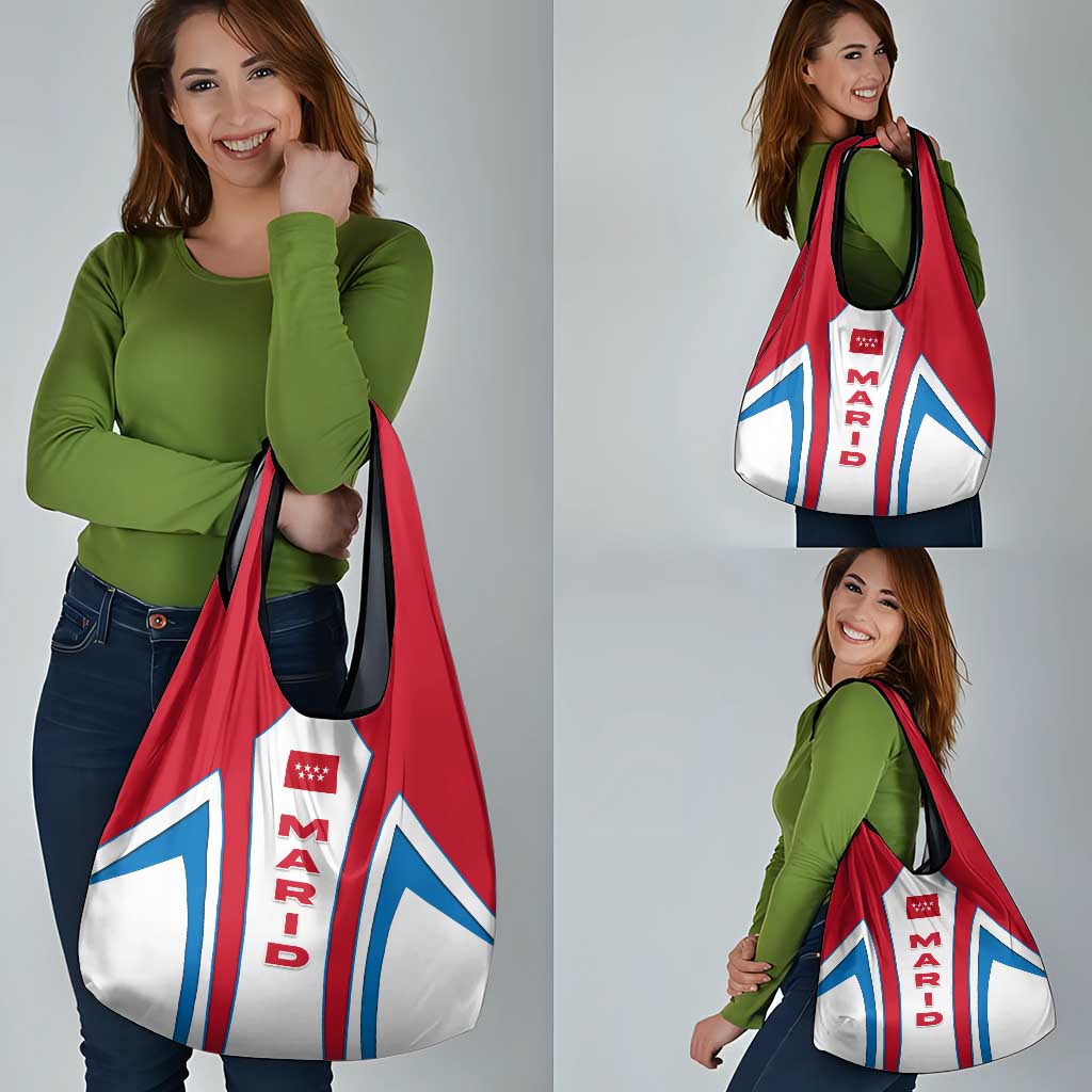 Madrid Flag Grocery Bag Autonomous Community of Spain - Wonder Print Shop