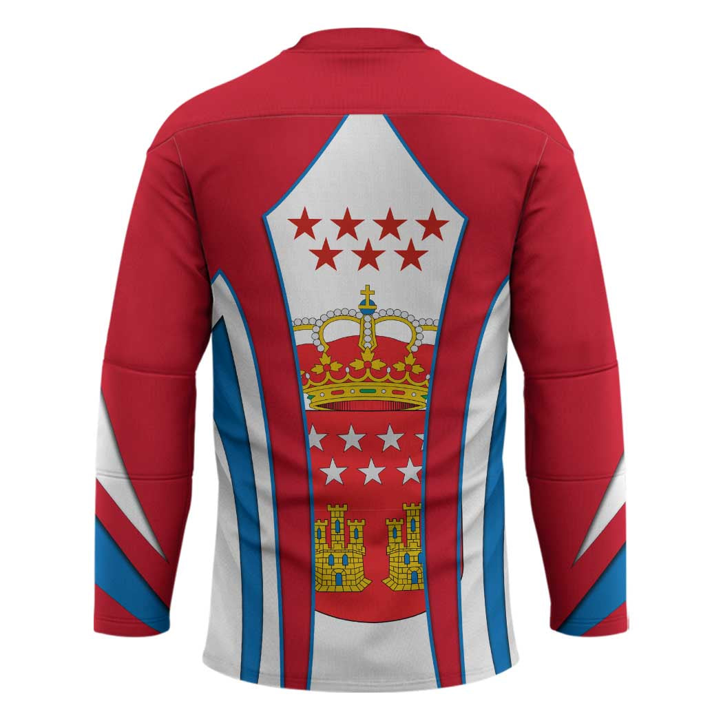 Madrid Flag Hockey Jersey Autonomous Community of Spain - Wonder Print Shop