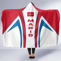 Madrid Flag Hooded Blanket Autonomous Community of Spain - Wonder Print Shop