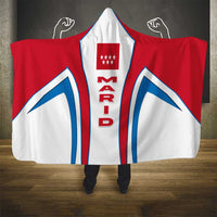 Madrid Flag Hooded Blanket Autonomous Community of Spain - Wonder Print Shop