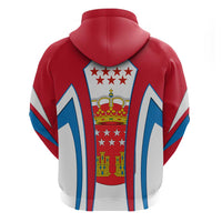 Madrid Flag Hoodie Autonomous Community of Spain - Wonder Print Shop