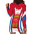 Madrid Flag Hoodie Dress Autonomous Community of Spain - Wonder Print Shop