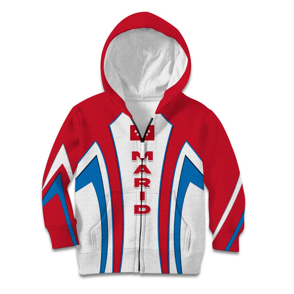 Madrid Flag Kid Hoodie Autonomous Community of Spain - Wonder Print Shop