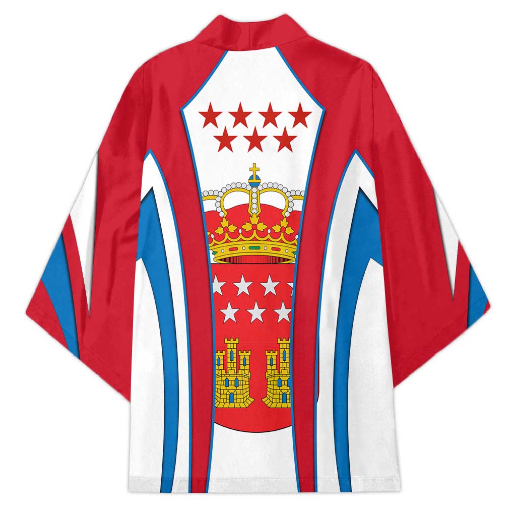 Madrid Flag Kimono Autonomous Community of Spain - Wonder Print Shop
