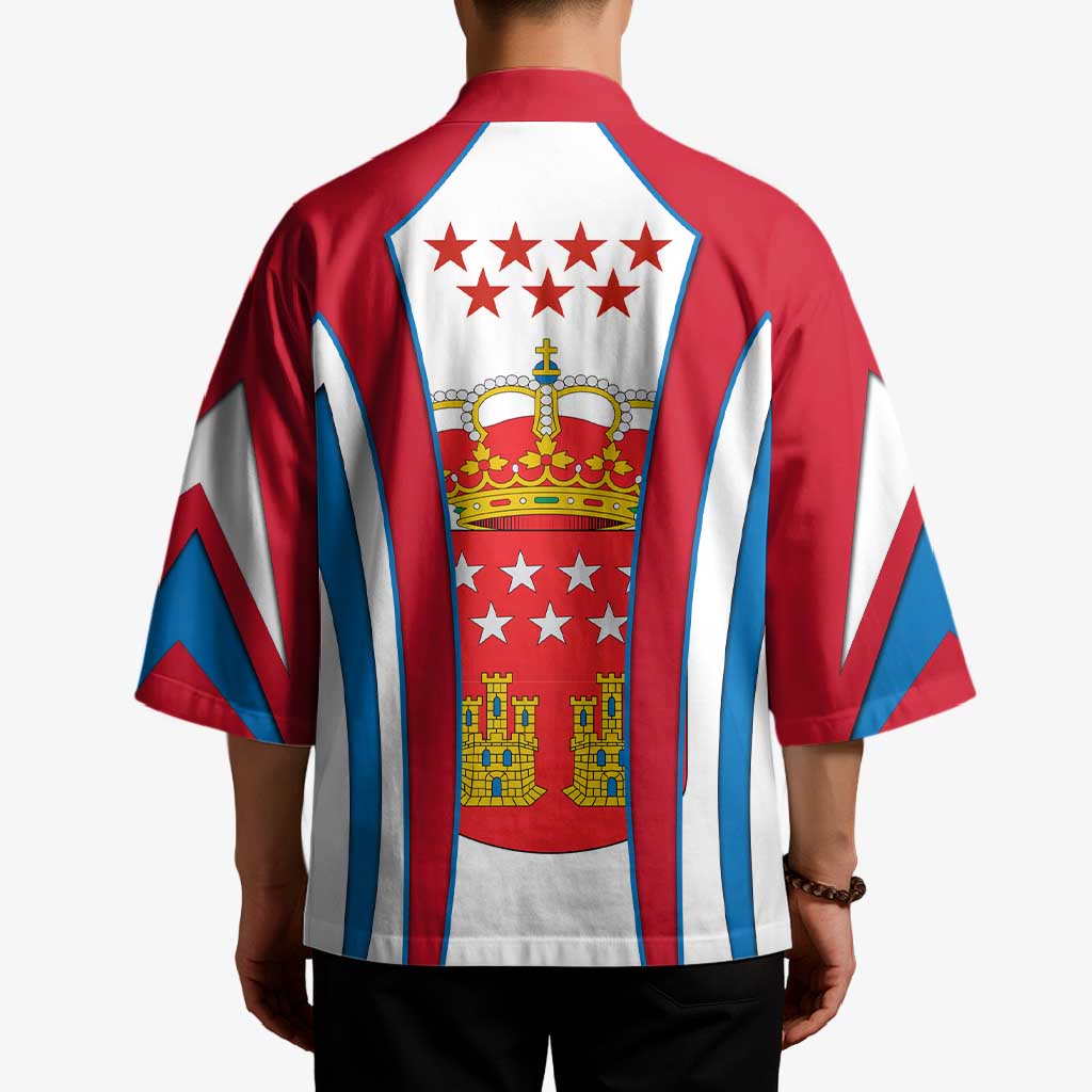 Madrid Flag Kimono Autonomous Community of Spain - Wonder Print Shop