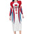 Madrid Flag Long Sleeve Bodycon Dress Autonomous Community of Spain - Wonder Print Shop