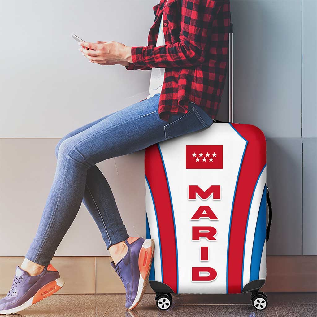 Madrid Flag Luggage Cover Autonomous Community of Spain - Wonder Print Shop