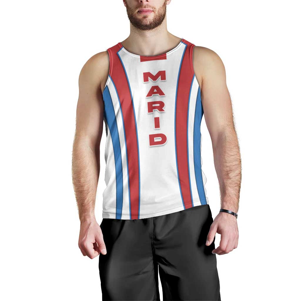 Madrid Flag Men Tank Top Autonomous Community of Spain - Wonder Print Shop