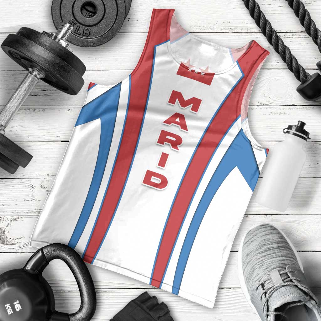 Madrid Flag Men Tank Top Autonomous Community of Spain - Wonder Print Shop