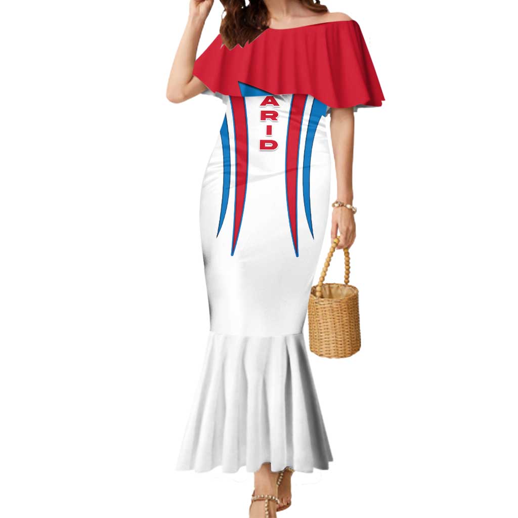 Madrid Flag Mermaid Dress Autonomous Community of Spain - Wonder Print Shop