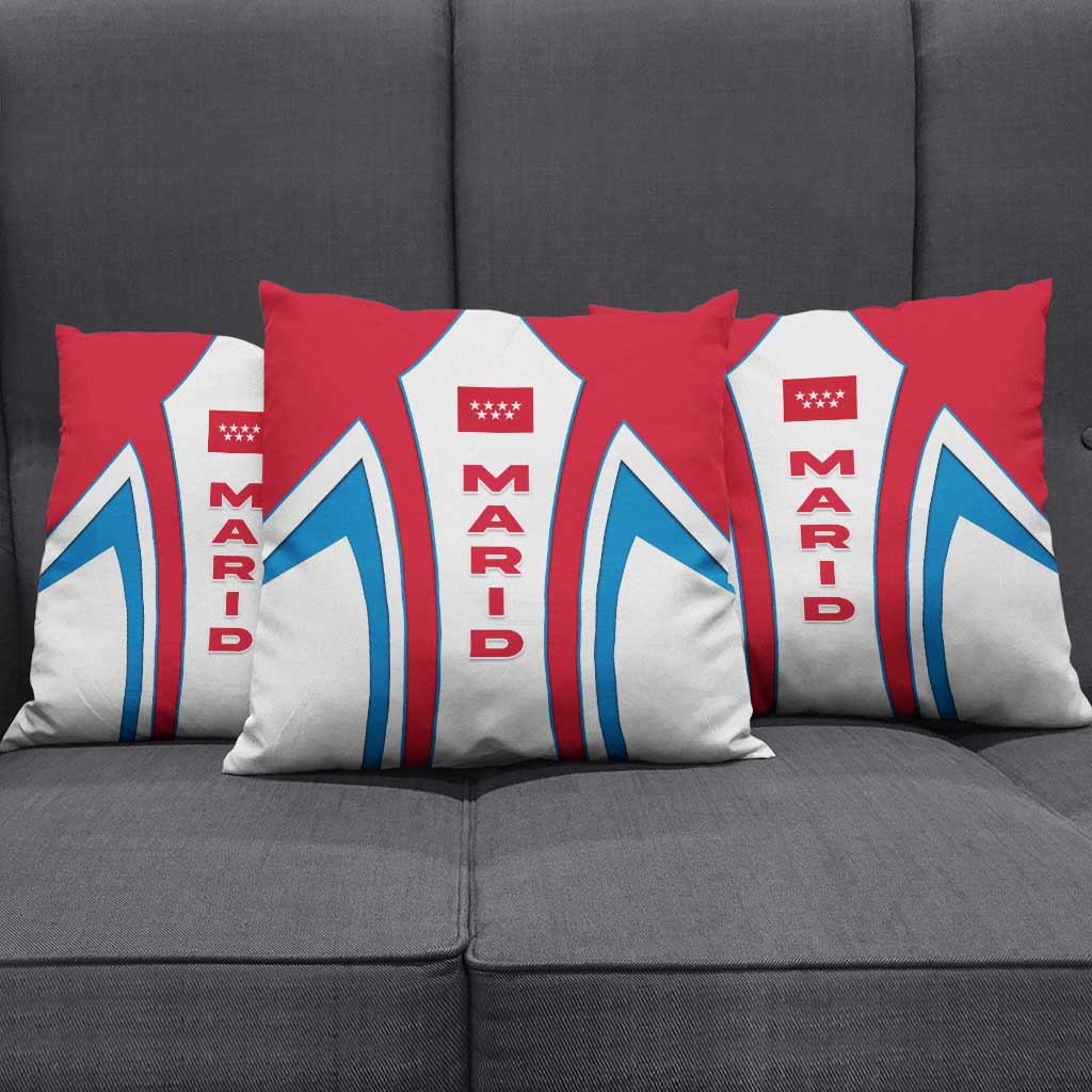Madrid Flag Pillow Cover Autonomous Community of Spain - Wonder Print Shop