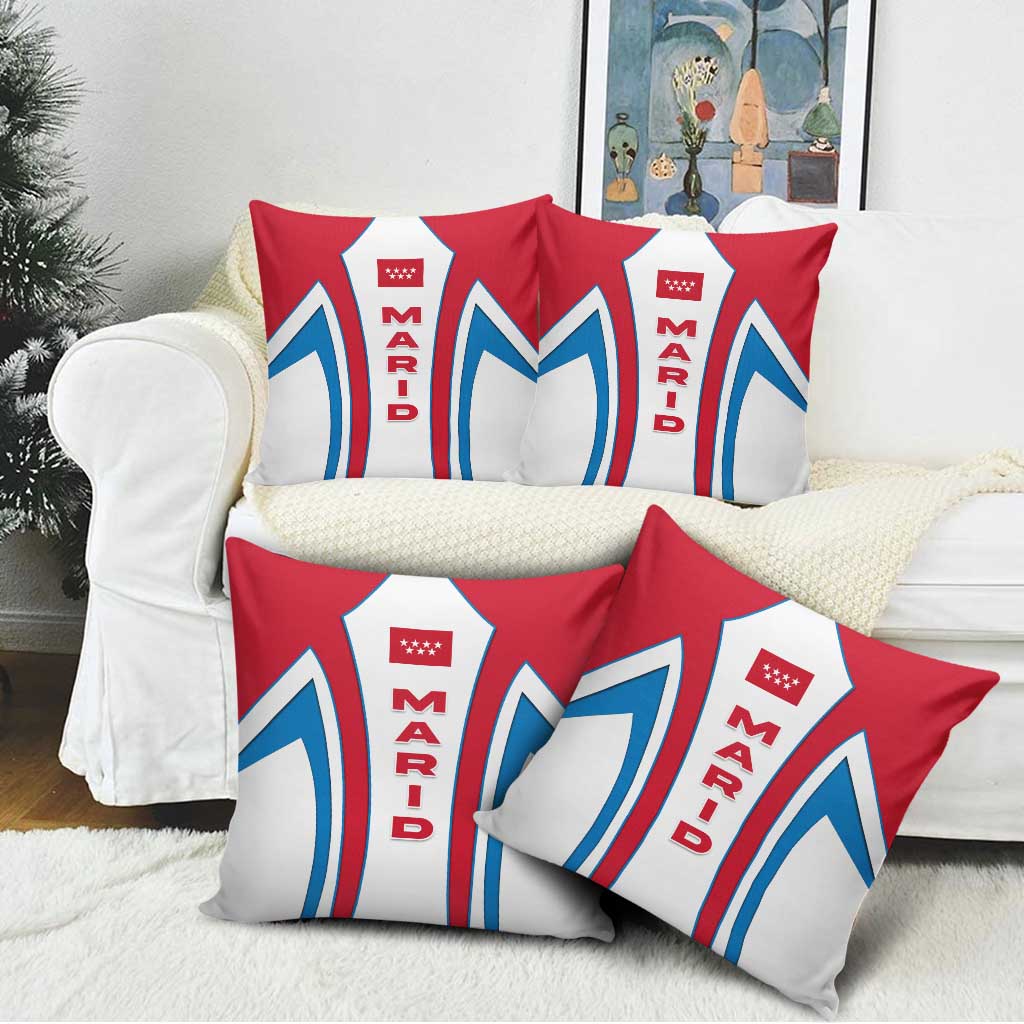 Madrid Flag Pillow Cover Autonomous Community of Spain - Wonder Print Shop