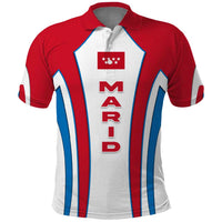 Madrid Flag Polo Shirt Autonomous Community of Spain - Wonder Print Shop