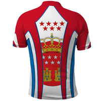 Madrid Flag Polo Shirt Autonomous Community of Spain - Wonder Print Shop
