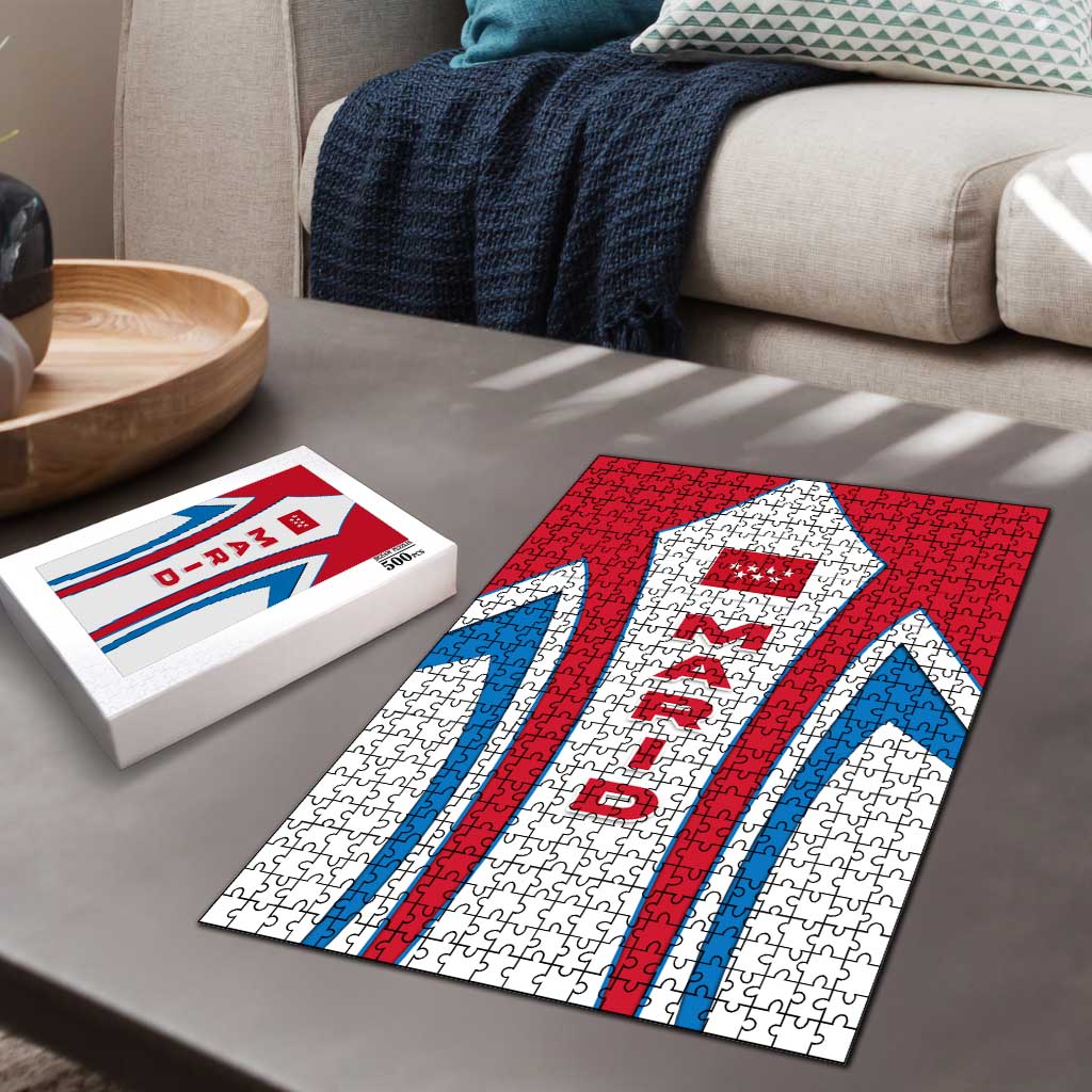 Madrid Flag Puzzle Autonomous Community of Spain - Wonder Print Shop