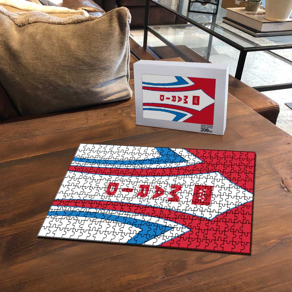 Madrid Flag Puzzle Autonomous Community of Spain - Wonder Print Shop