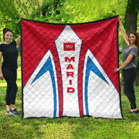 Madrid Flag Quilt Autonomous Community of Spain - Wonder Print Shop