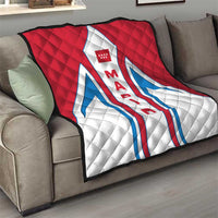 Madrid Flag Quilt Autonomous Community of Spain - Wonder Print Shop