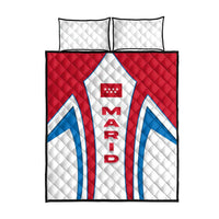 Madrid Flag Quilt Bed Set Autonomous Community of Spain - Wonder Print Shop