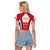 Madrid Flag Raglan Cropped T Shirt Autonomous Community of Spain - Wonder Print Shop