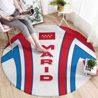 Madrid Flag Round Carpet Autonomous Community of Spain - Wonder Print Shop