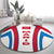 Madrid Flag Round Carpet Autonomous Community of Spain - Wonder Print Shop