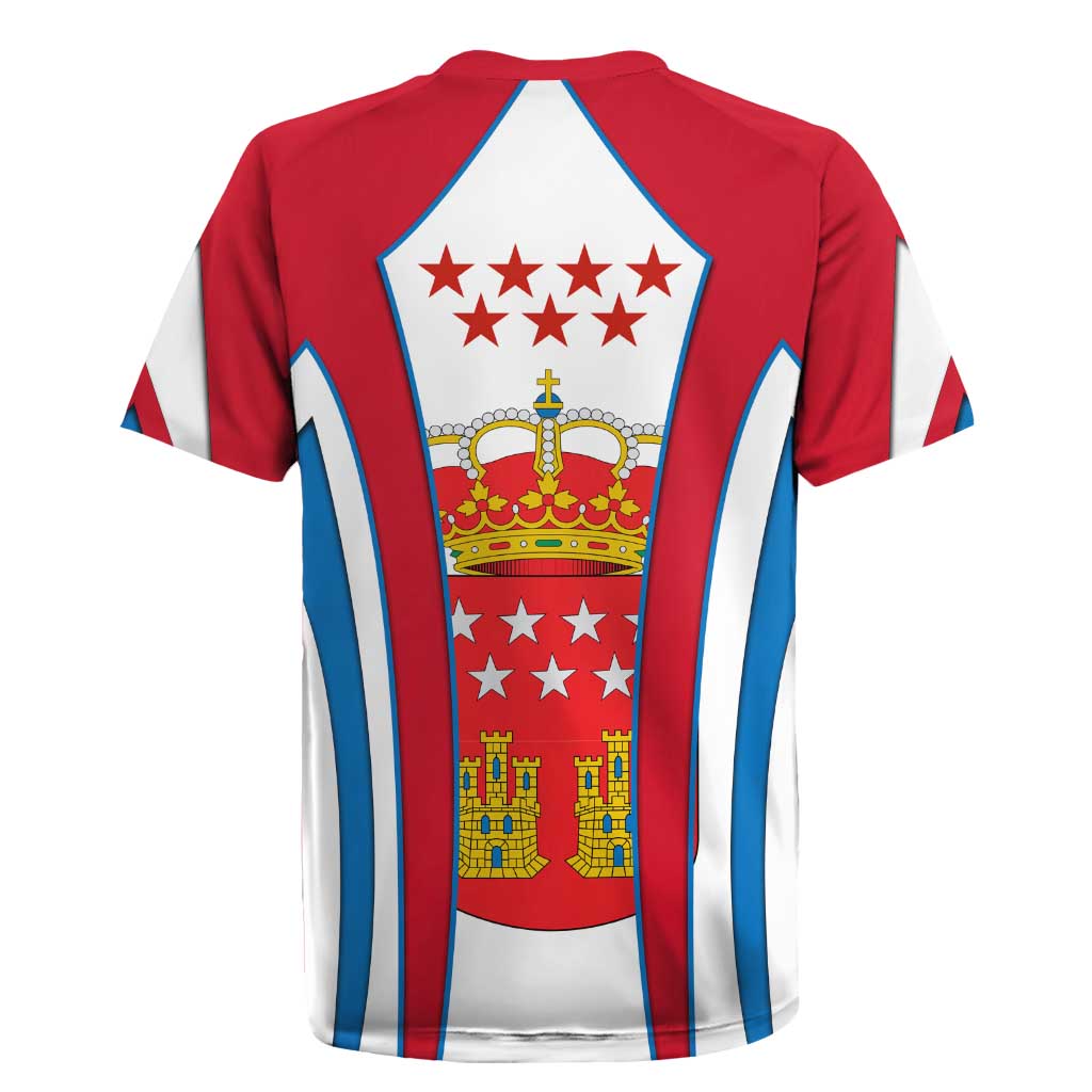 Madrid Flag Rugby Jersey Autonomous Community of Spain - Wonder Print Shop