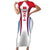 Madrid Flag Short Sleeve Bodycon Dress Autonomous Community of Spain - Wonder Print Shop