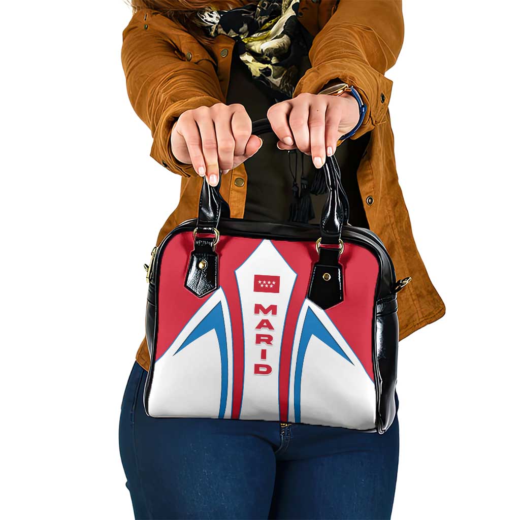 Madrid Flag Shoulder Handbag Autonomous Community of Spain - Wonder Print Shop
