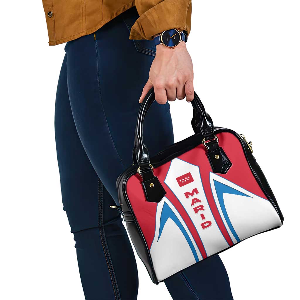 Madrid Flag Shoulder Handbag Autonomous Community of Spain - Wonder Print Shop