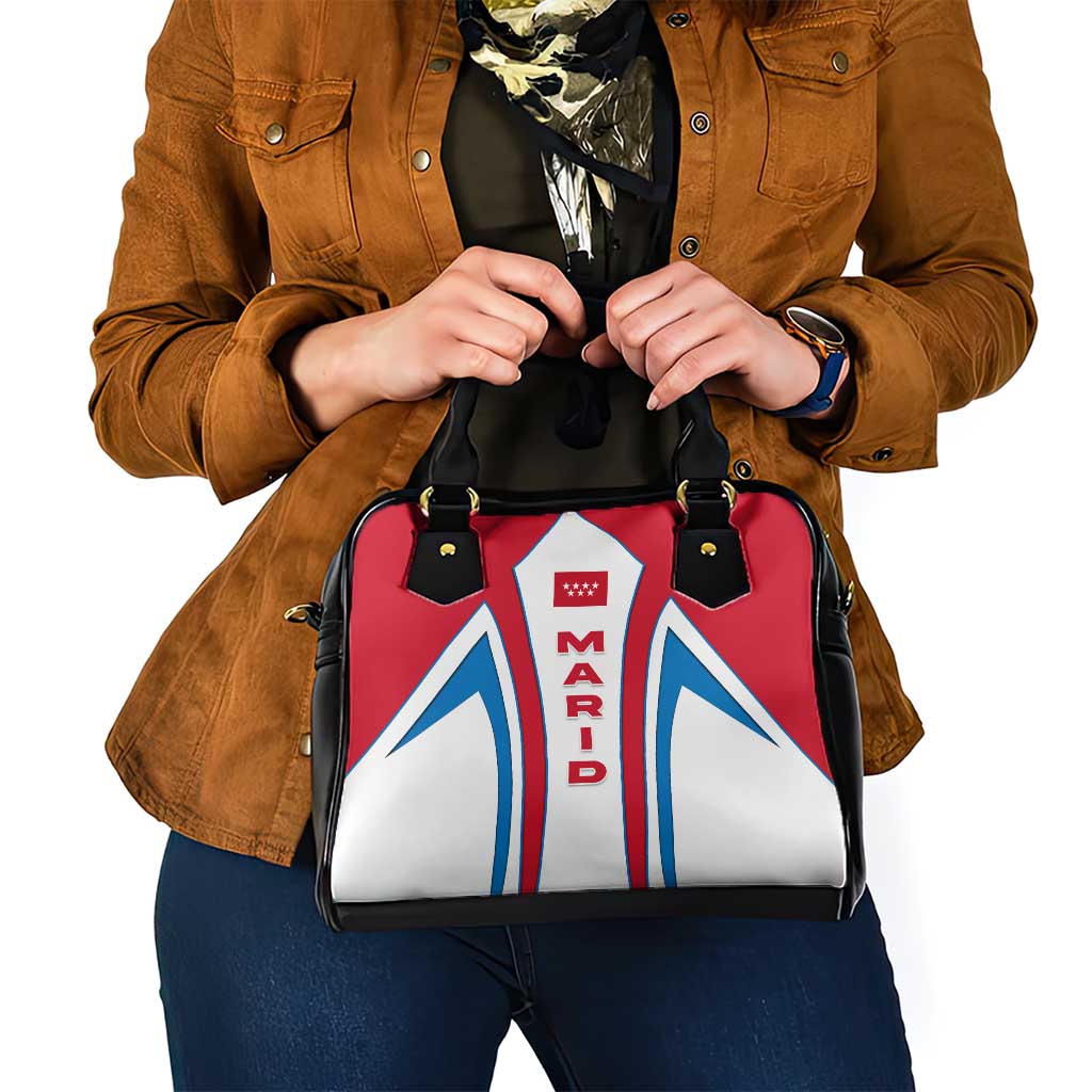Madrid Flag Shoulder Handbag Autonomous Community of Spain - Wonder Print Shop