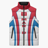 Madrid Flag Sleeveless Puffer Jacket Autonomous Community of Spain - Wonder Print Shop