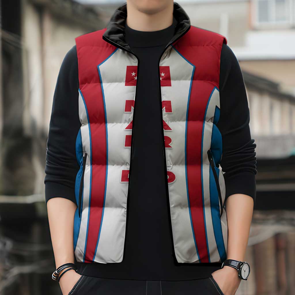 Madrid Flag Sleeveless Puffer Jacket Autonomous Community of Spain - Wonder Print Shop