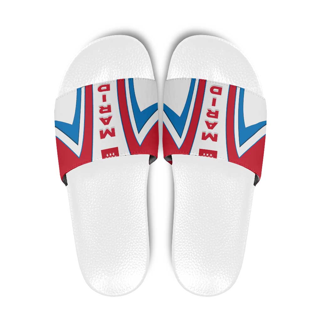 Madrid Flag Slide Sandals Autonomous Community of Spain - Wonder Print Shop