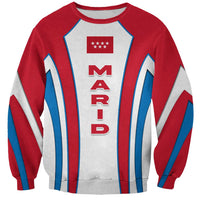 Madrid Flag Sweatshirt Autonomous Community of Spain - Wonder Print Shop