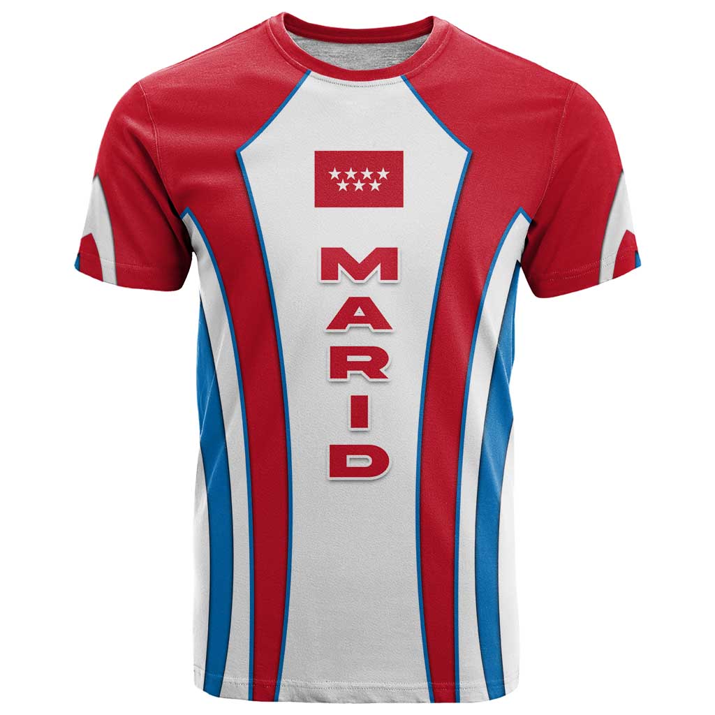 Madrid Flag T Shirt Autonomous Community of Spain - Wonder Print Shop
