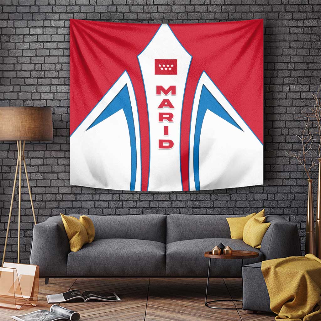 Madrid Flag Tapestry Autonomous Community of Spain - Wonder Print Shop