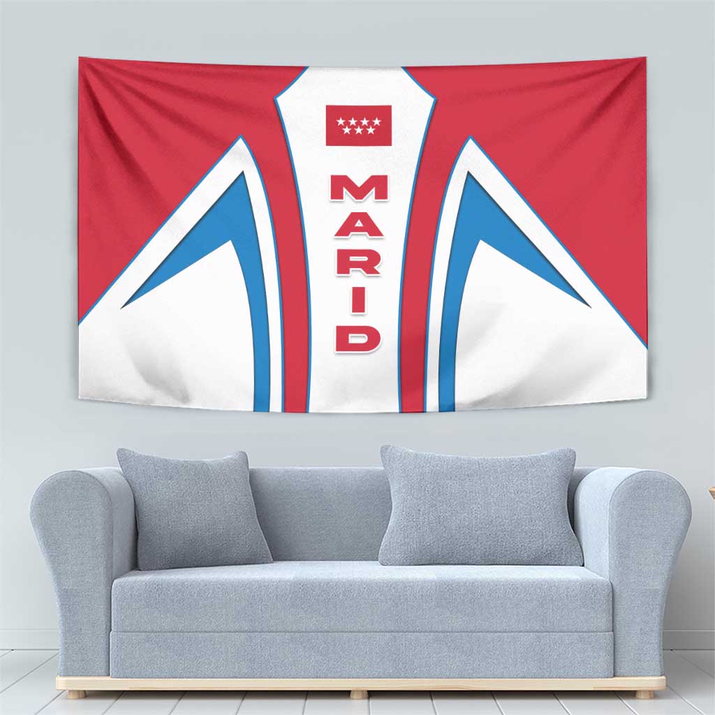 Madrid Flag Tapestry Autonomous Community of Spain - Wonder Print Shop