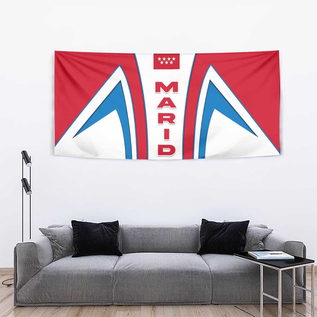 Madrid Flag Tapestry Autonomous Community of Spain - Wonder Print Shop