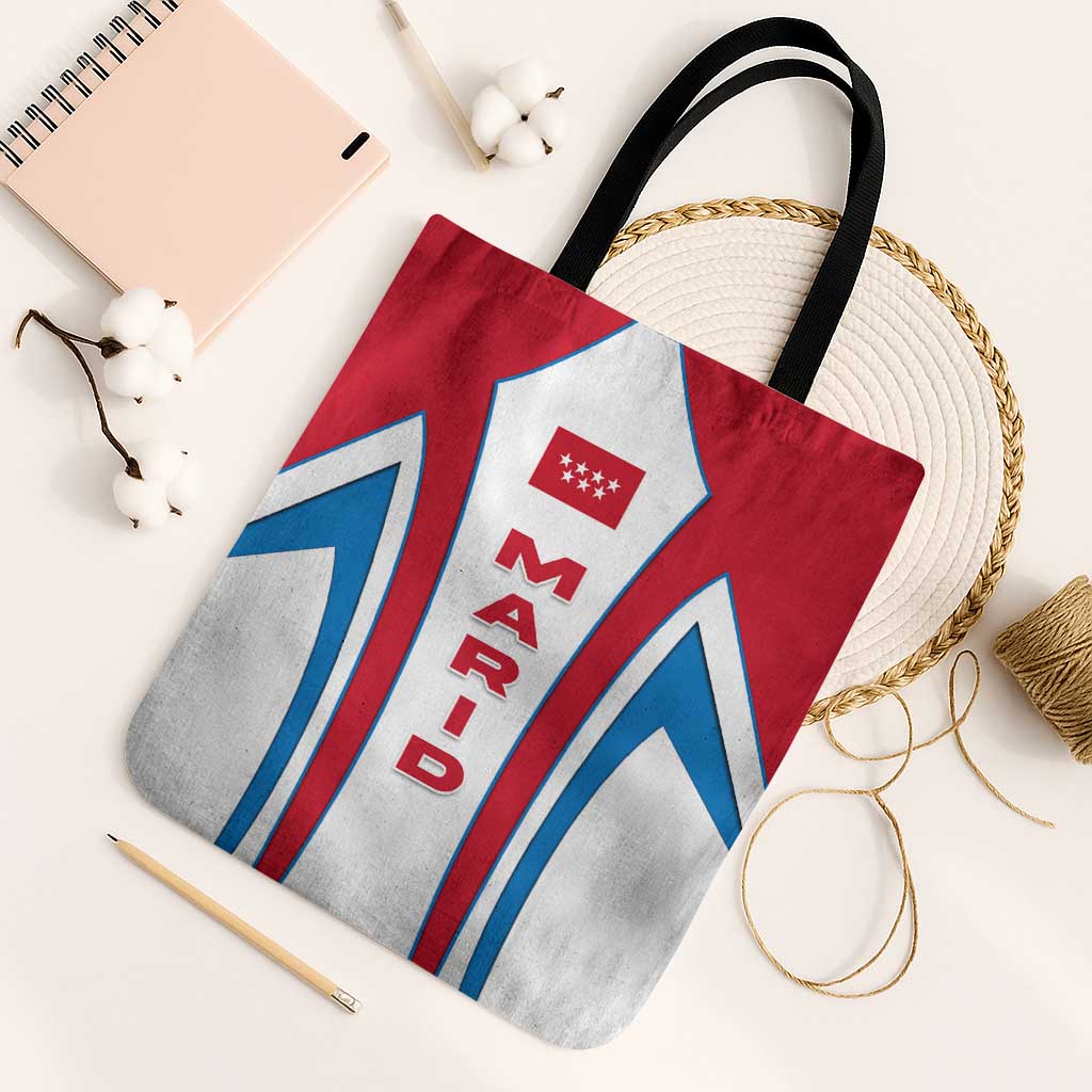 Madrid Flag Tote Bag Autonomous Community of Spain - Wonder Print Shop