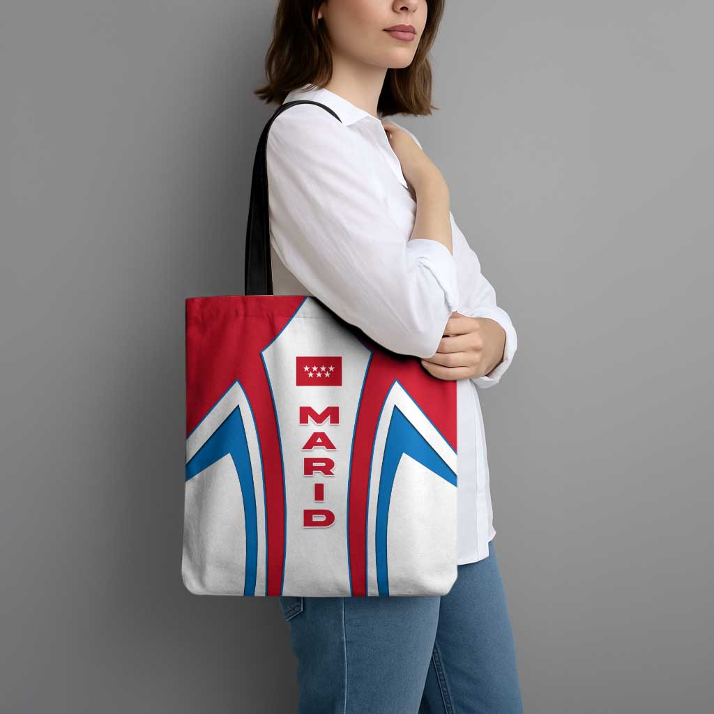 Madrid Flag Tote Bag Autonomous Community of Spain - Wonder Print Shop