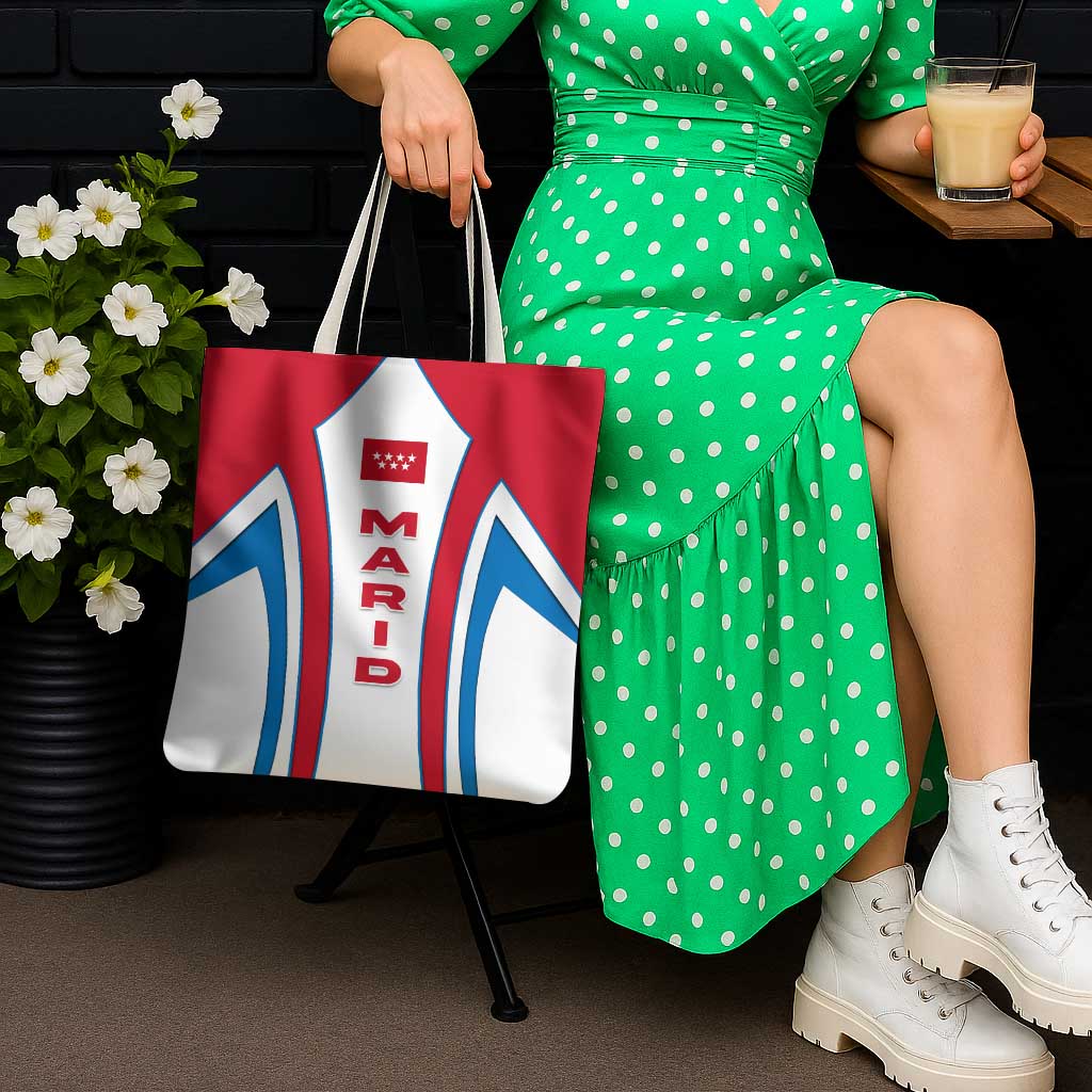 Madrid Flag Tote Bag Autonomous Community of Spain - Wonder Print Shop