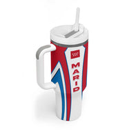 Madrid Flag Tumbler With Handle Autonomous Community of Spain - Wonder Print Shop